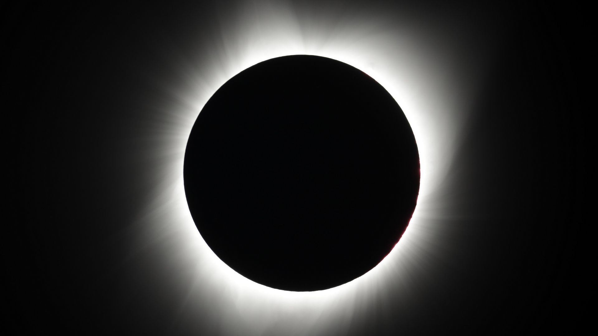 Total solar eclipse of Aug 21 2017, Great American eclipse, 4k (horizontal)