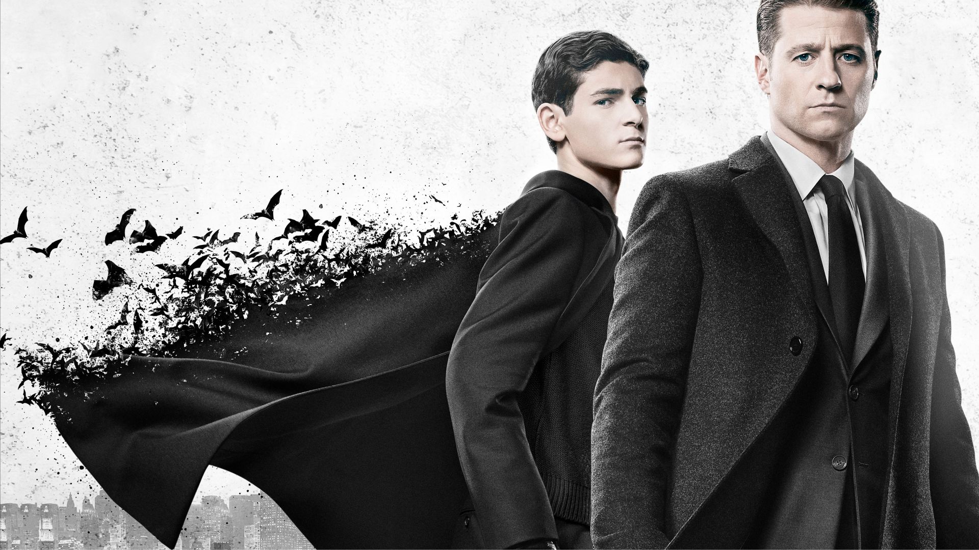 Gotham Season 4, Ben McKenzie, David Mazouz, TV Series, 5k (horizontal)