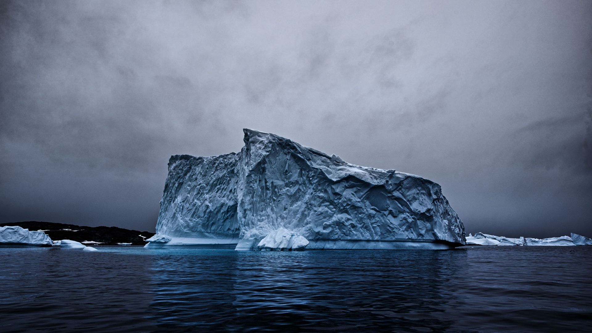 Antarctica, iceberg, ocean, 4k (horizontal)