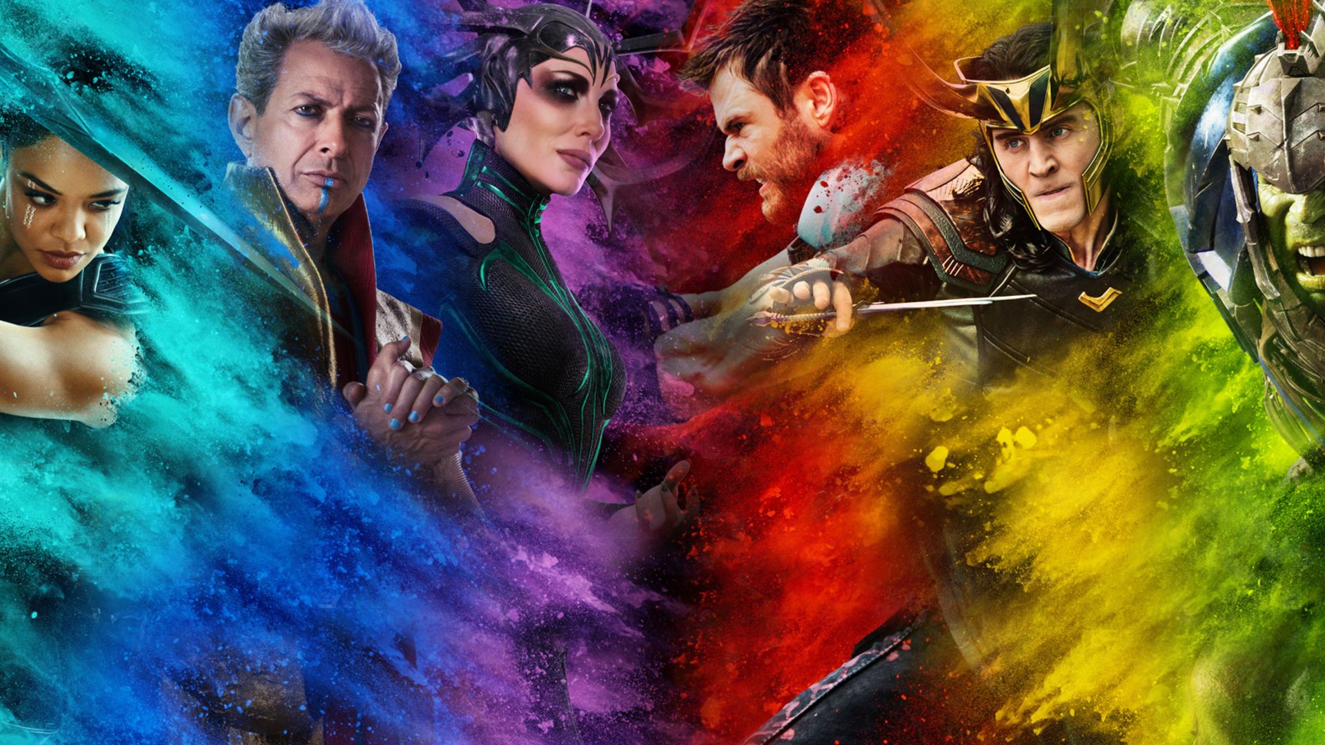 Thor: Ragnarok, Chris Hemsworth, Tom Hiddleston, Tessa Thompson, poster, 4k (horizontal)