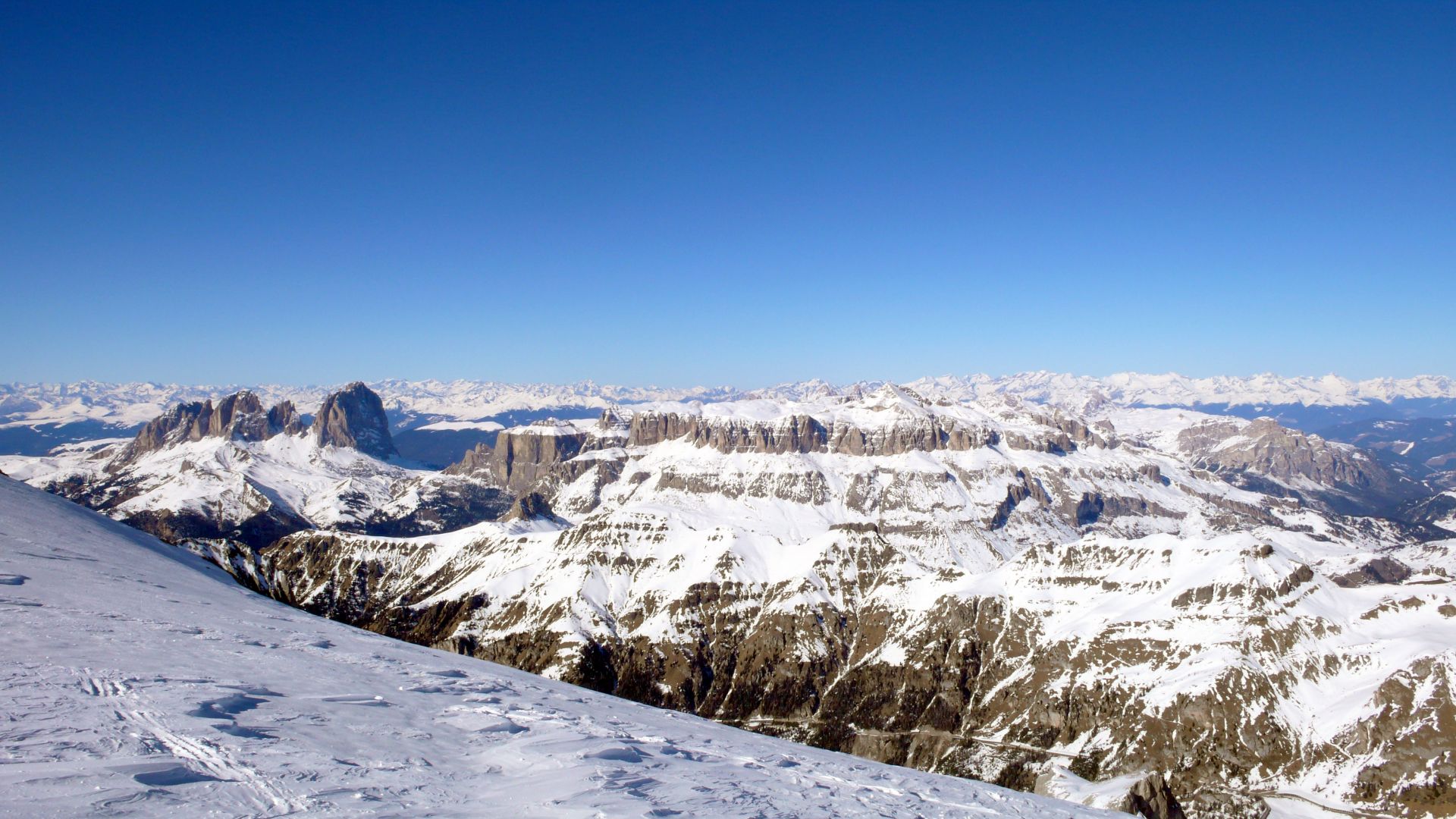 Piz Boe, Italy, Europe, mountain, sky, snow, 4k (horizontal)