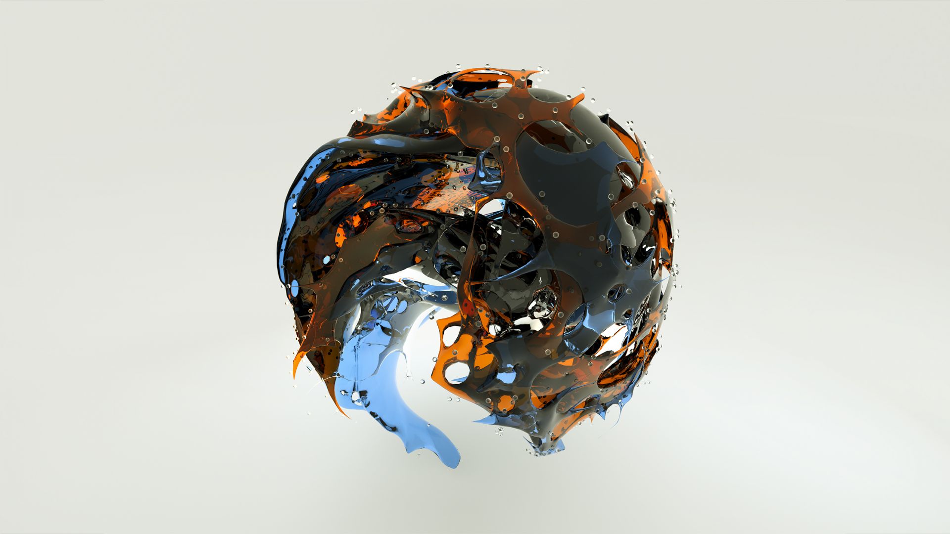 sphere, 3D, glass, HD (horizontal)