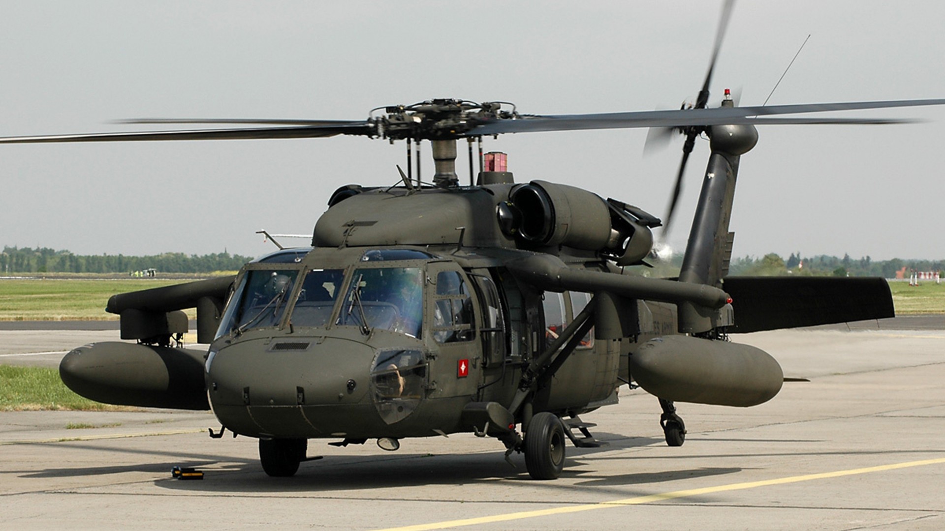 Sikorsky, UH-60, Black Hawk, Utility helicopter, U.S. Navy, U.S. Army, runway (horizontal)