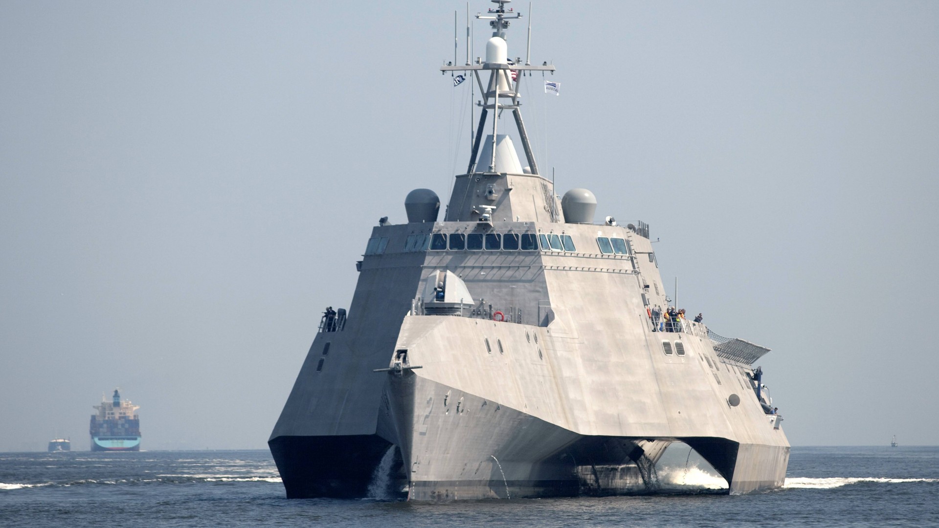 USS Independence, lead ship, LCS-2, Independence-class, littoral, combat ship, corvette, U.S. Navy (horizontal)