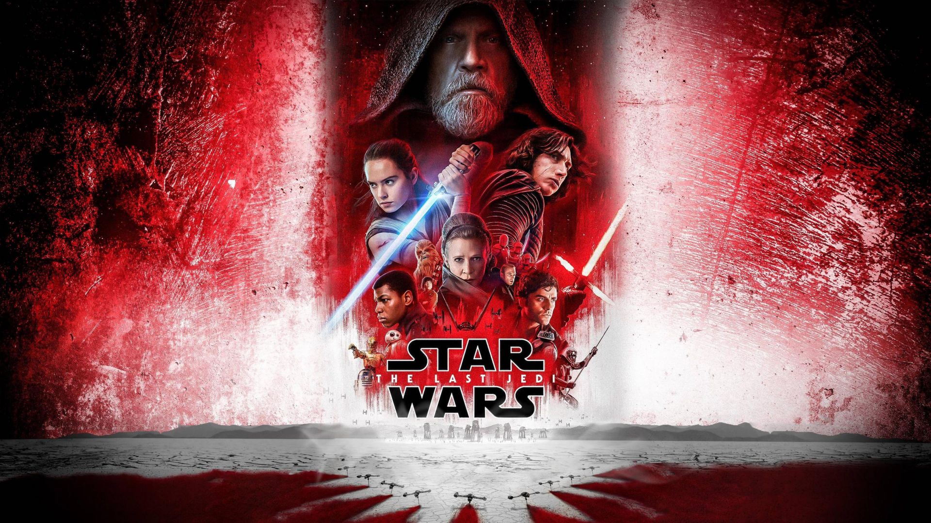 Star Wars: The Last Jedi, Daisy Ridley, Carrie Fisher, Adam Driver, poster, 8k (horizontal)