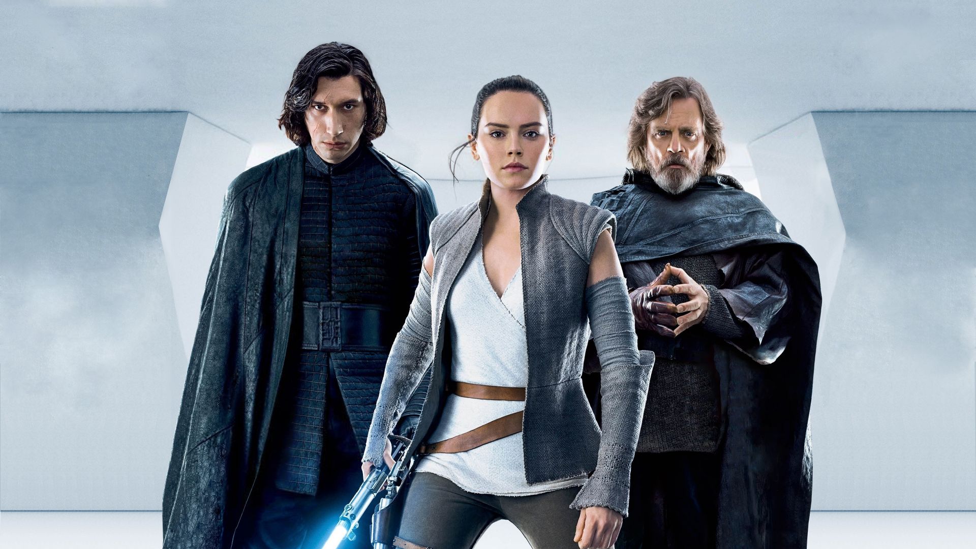 Star Wars: The Last Jedi, Adam Driver, Daisy Ridley, Mark Hamill, 4k (horizontal)