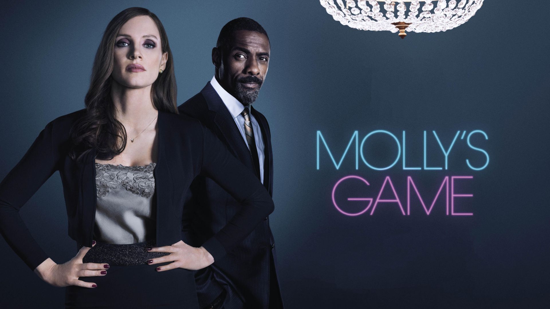 Molly's Game, Jessica Chastain, Idris Elba, 5k (horizontal)