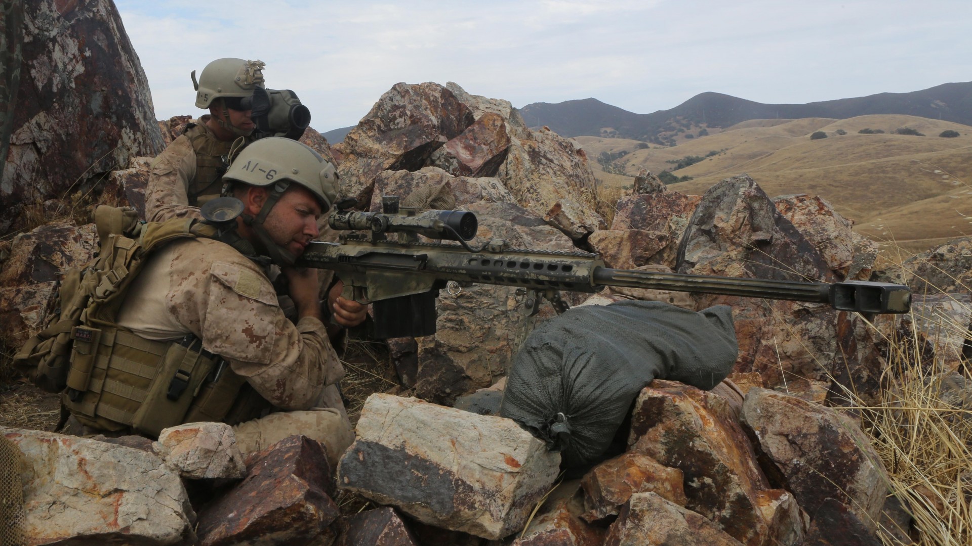 Barrett, sniper, M82A1, sniper rifle, M82, М107, Light fifty, U.S. Army, scope, mountain (horizontal)