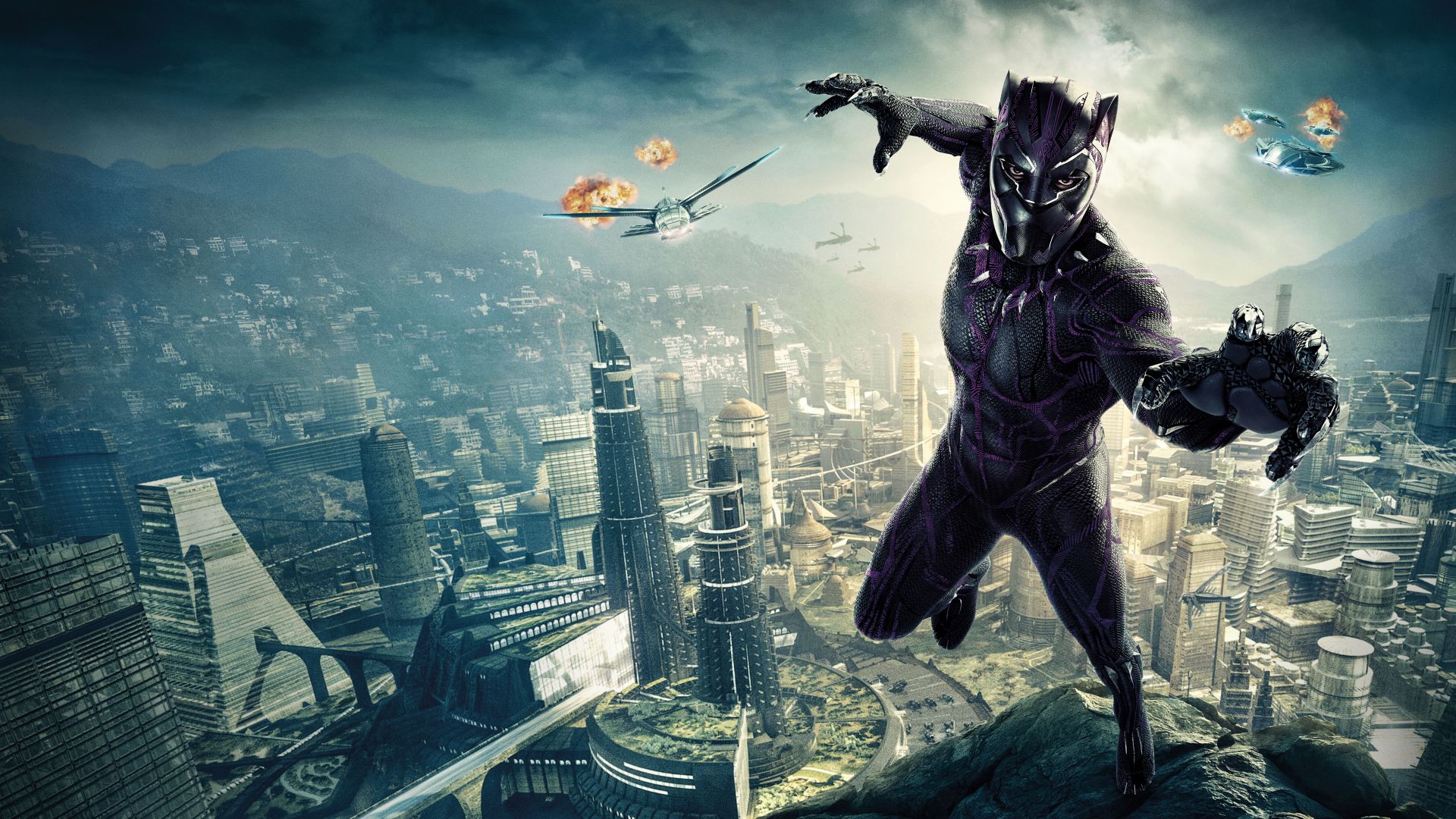 Black Panther, poster, 8k (horizontal)