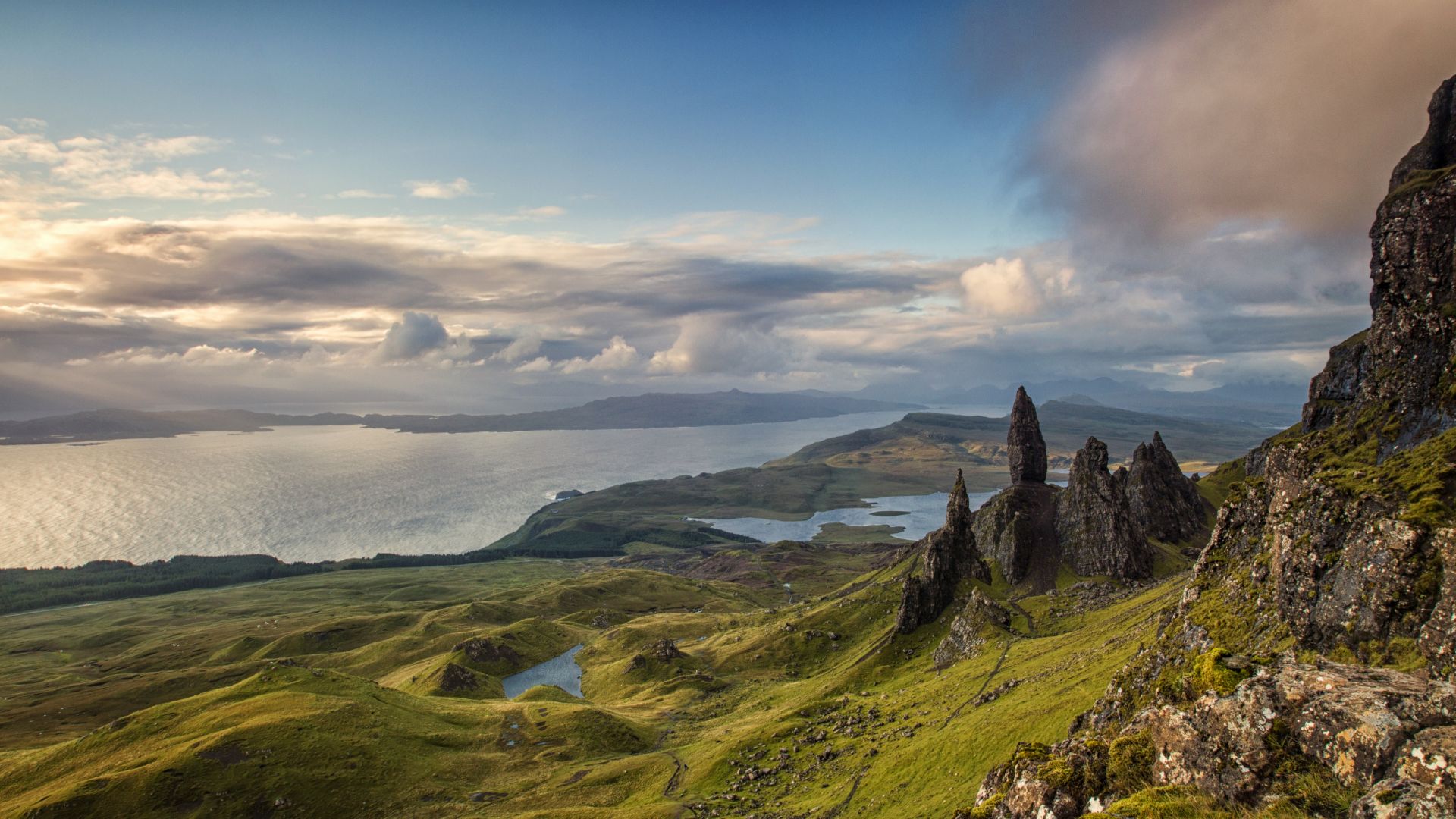 Isle of Skye, Scotland, Europe, nature, mountains, sky, 4k (horizontal)