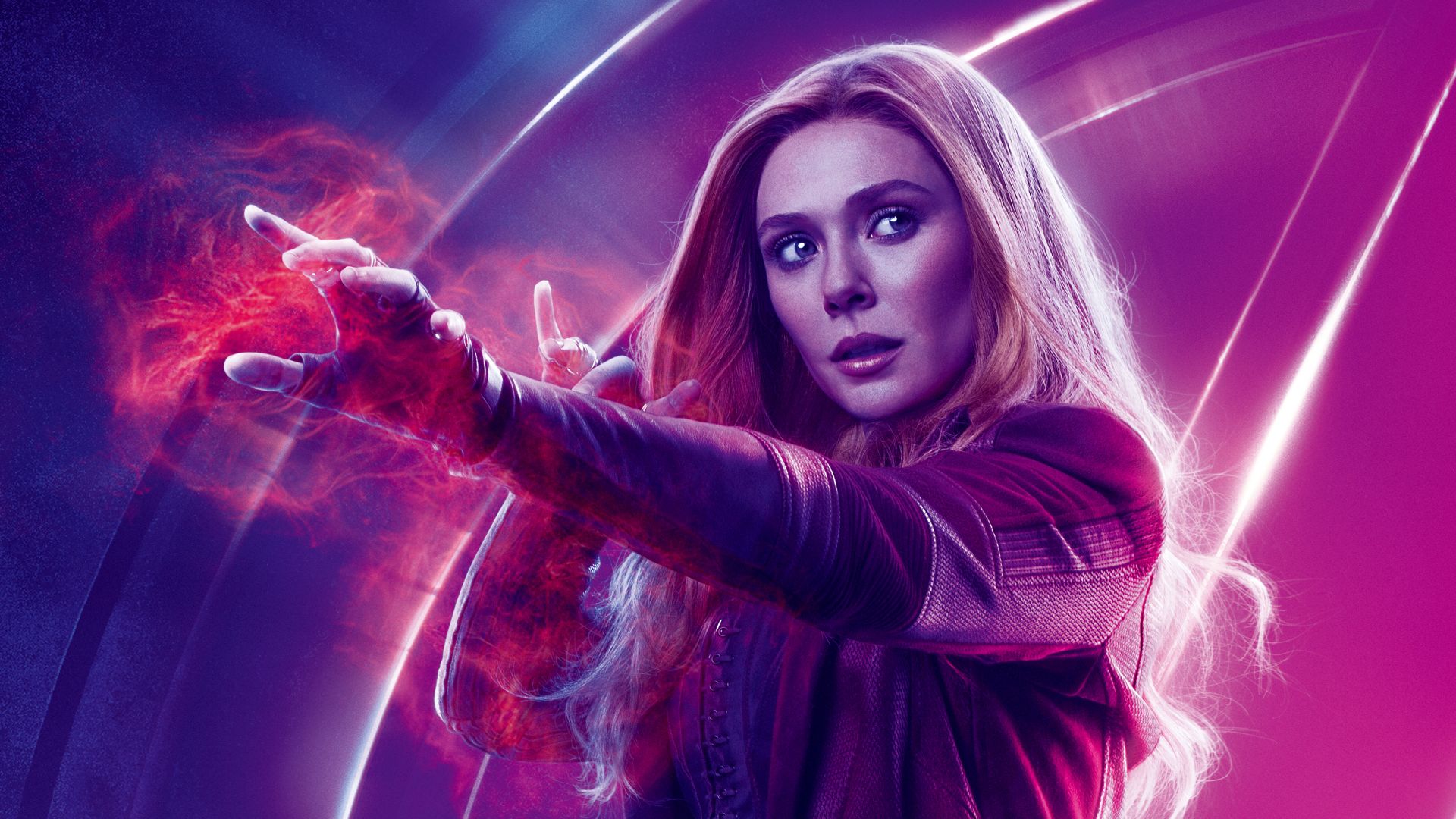 Avengers: Infinity War, Wanda Maximoff, Elizabeth Olsen, 8k (horizontal)