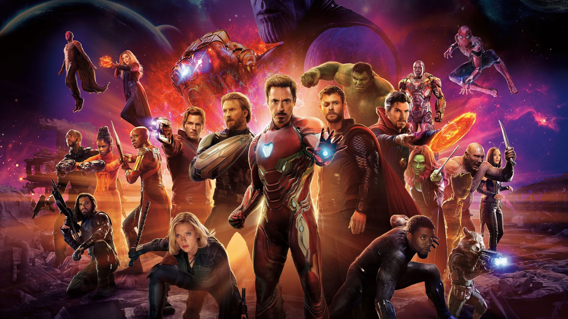 Avengers: Infinity War, poster, 8k (horizontal)