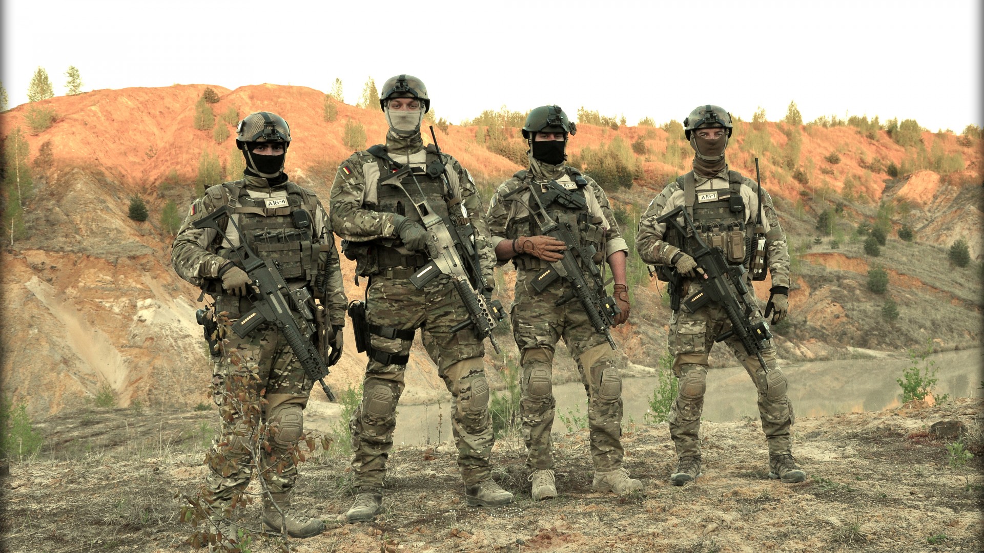 KSK, special forces, Kommando Spezialkrafte, soldier, Bundeswehr, camo, rifle, field (horizontal)