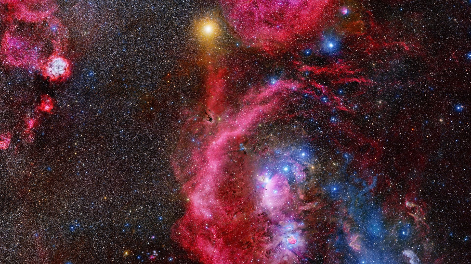 Galaxy, stars, Orion, 4K (horizontal)