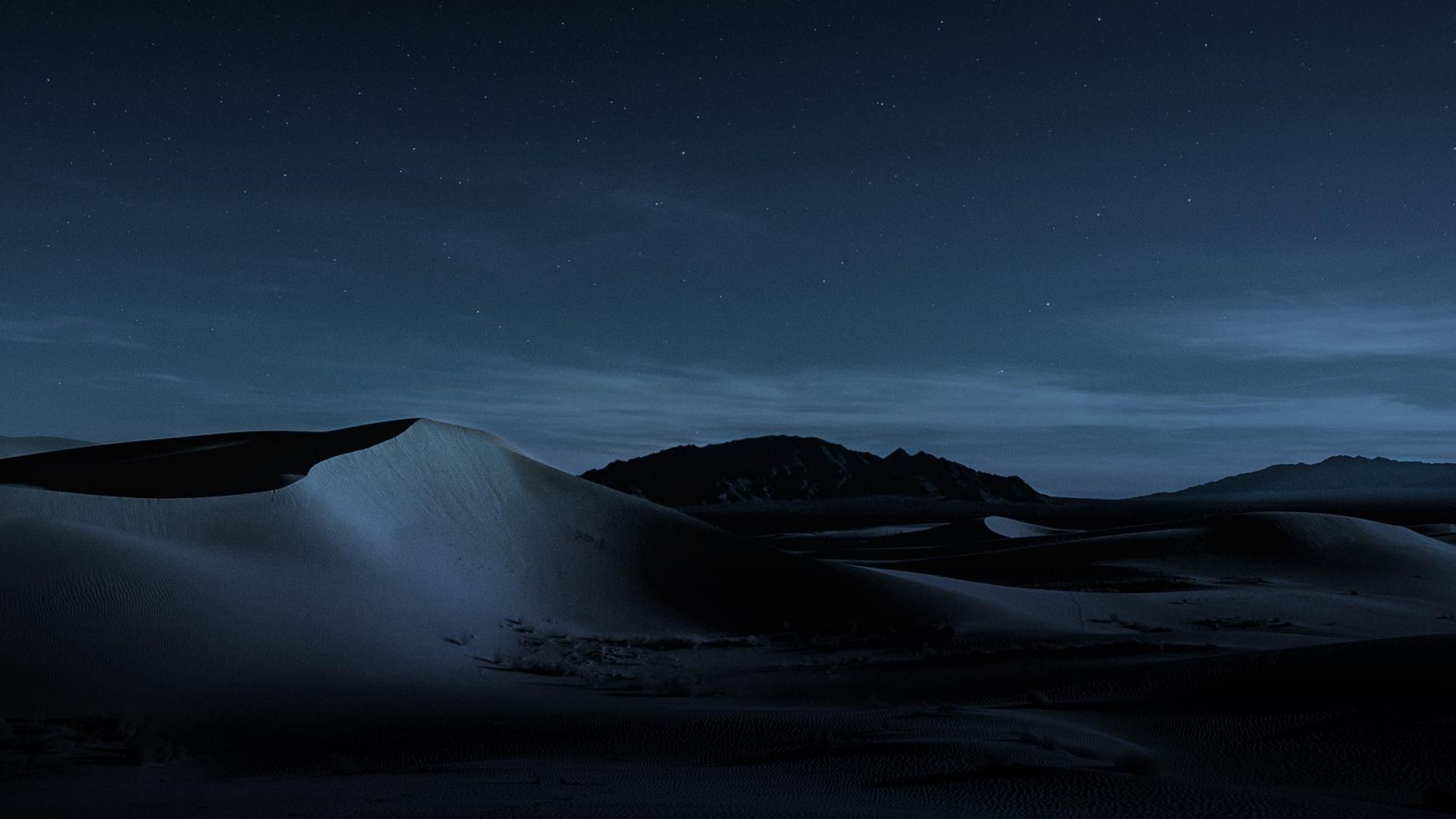 macOS Mojave, Night, Dunes, 4K (horizontal)
