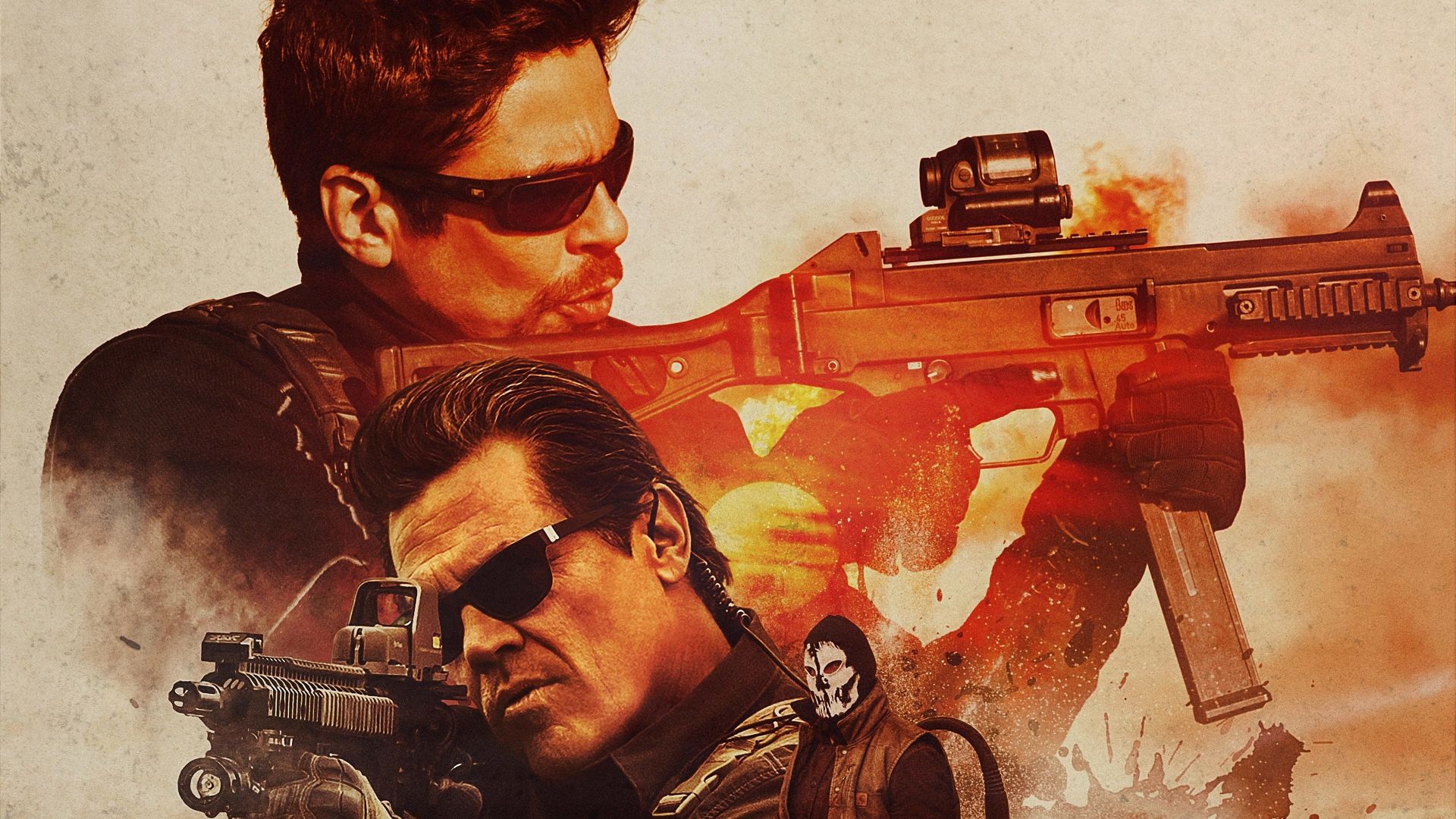 Sicario: Day Of The Soldado, Josh Brolin, Benicio Del Toro, poster, 4K (horizontal)