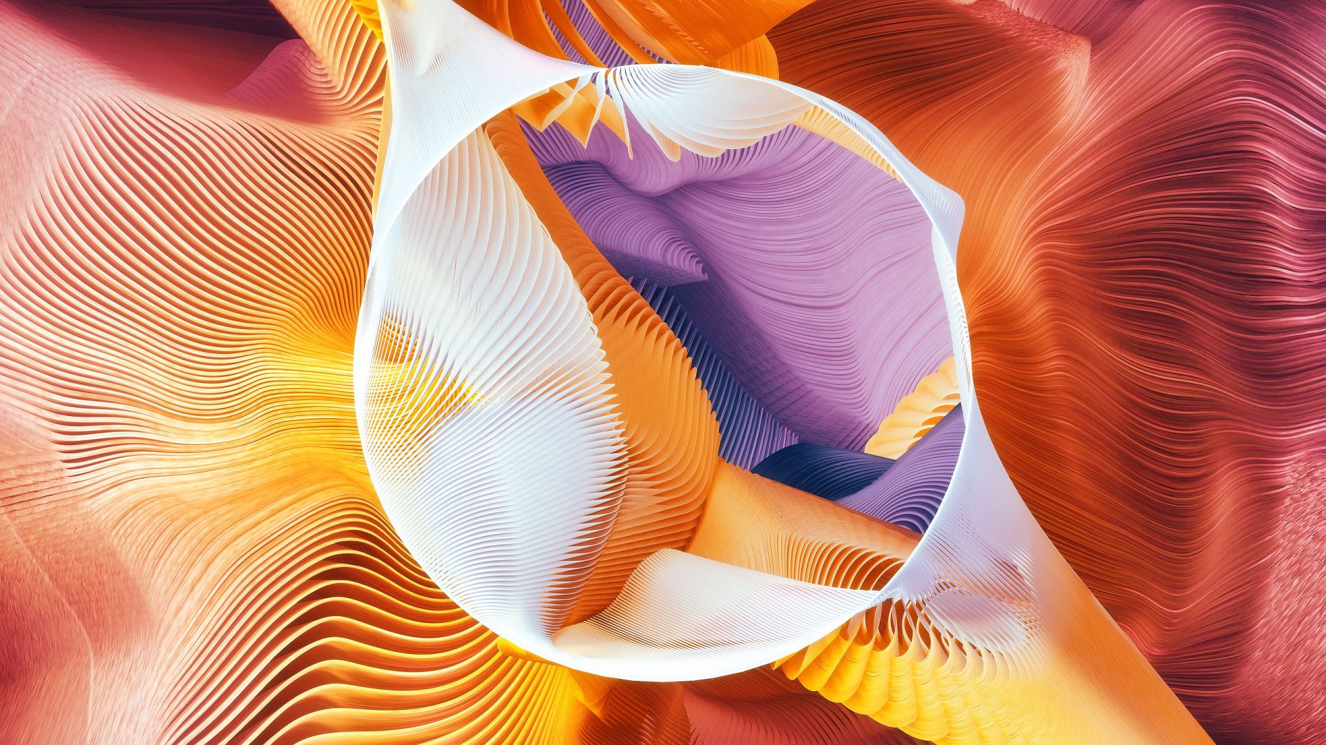 circle, abstract, 3D, colorful (horizontal)
