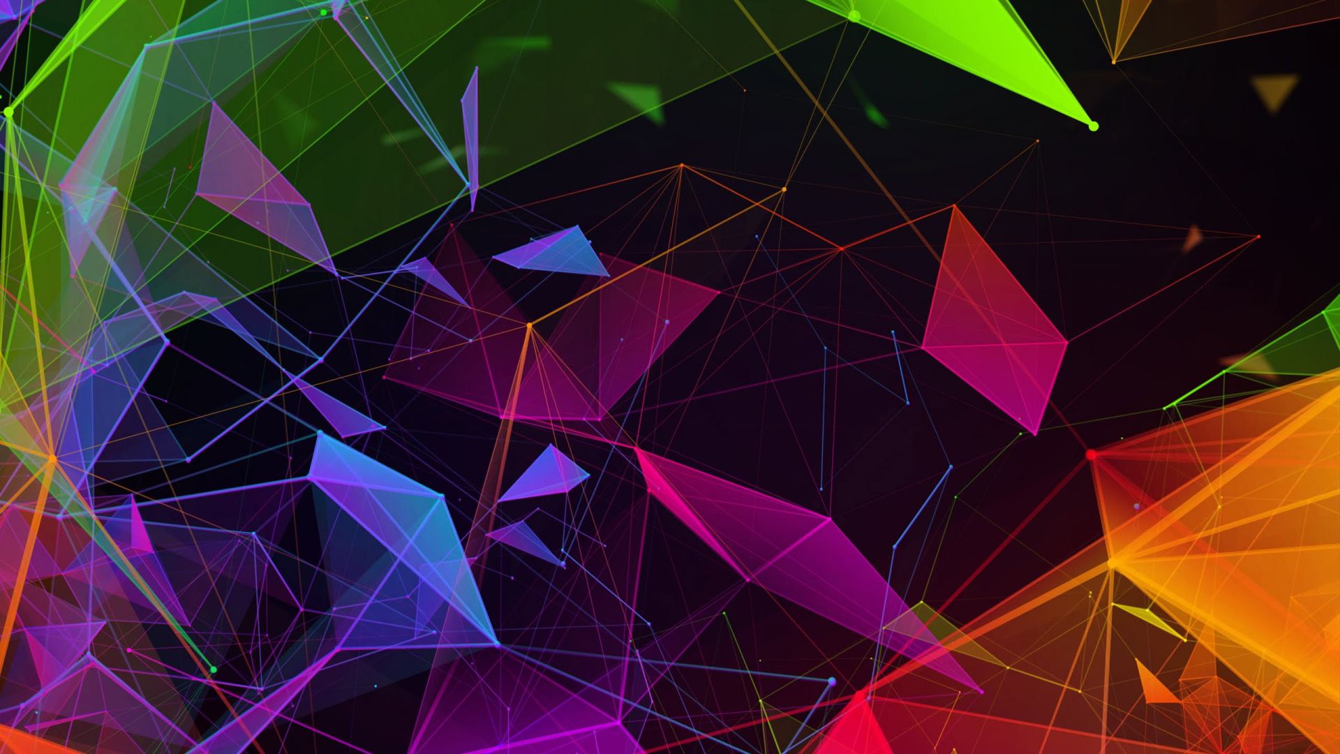 Razer Phone 2, abstract, colorful, HD (horizontal)