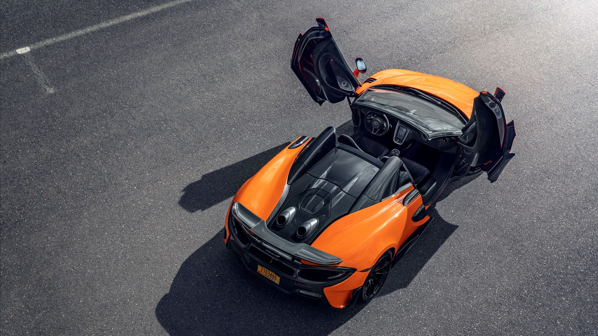 McLaren 600LT Spider, supercar, 2020 Cars, 5K (horizontal)