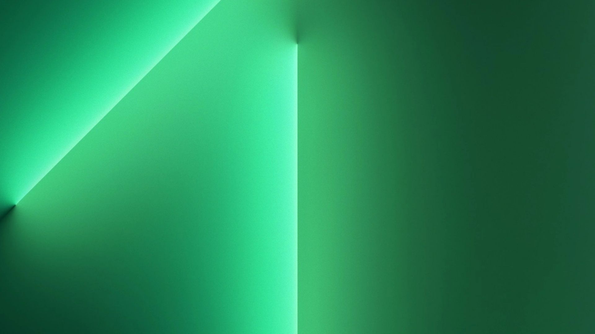 iPhone 13 Pro, Alpine Green, light beams, abstract, iOS 16, 4K (horizontal)