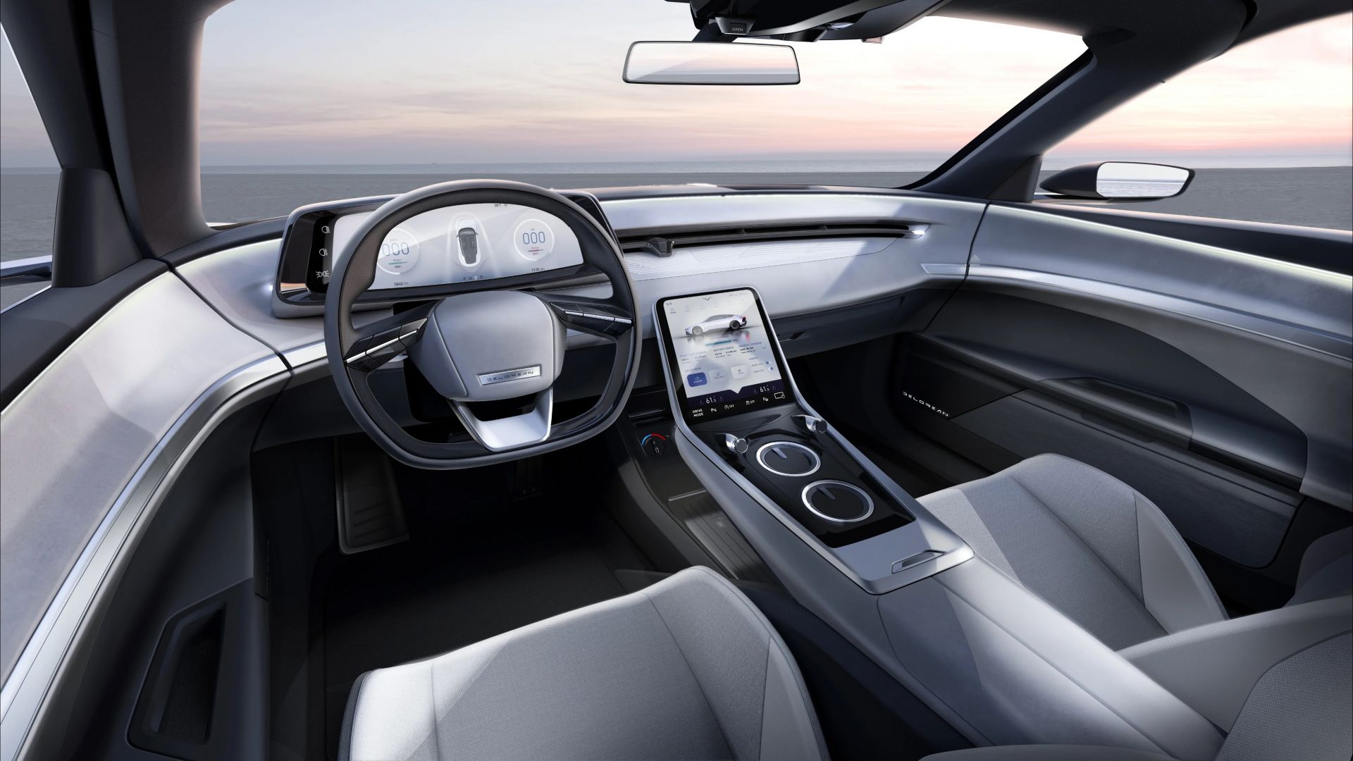 DeLorean Alpha5, electric cars, 2023 cars, luxury cars, 4K (horizontal)