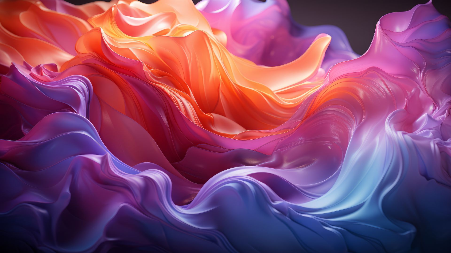 waves, colorful, iOS 17 (horizontal)