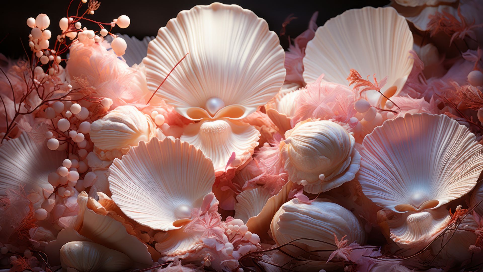 shells, pink (horizontal)