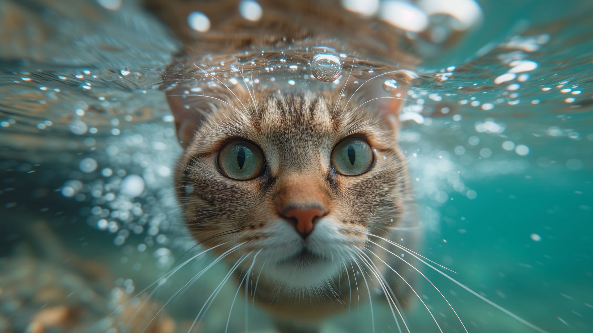 cat, underwater, user avatar (horizontal)