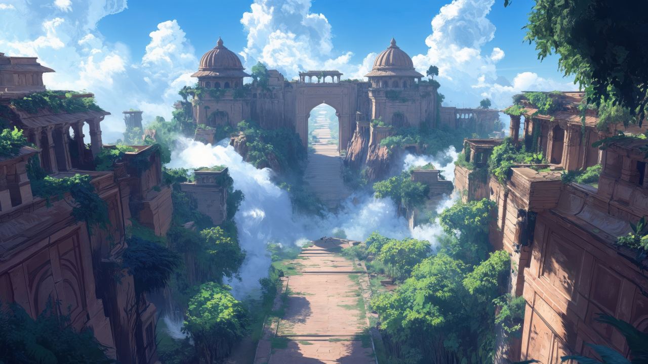 temples wallpaper, ancient, historical sites, background for desktop wallpaper (horizontal)