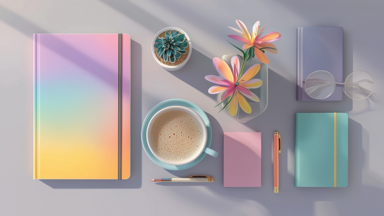 notebook wallpaper, organized, academic planner, background for desktop wallpaper (horizontal)