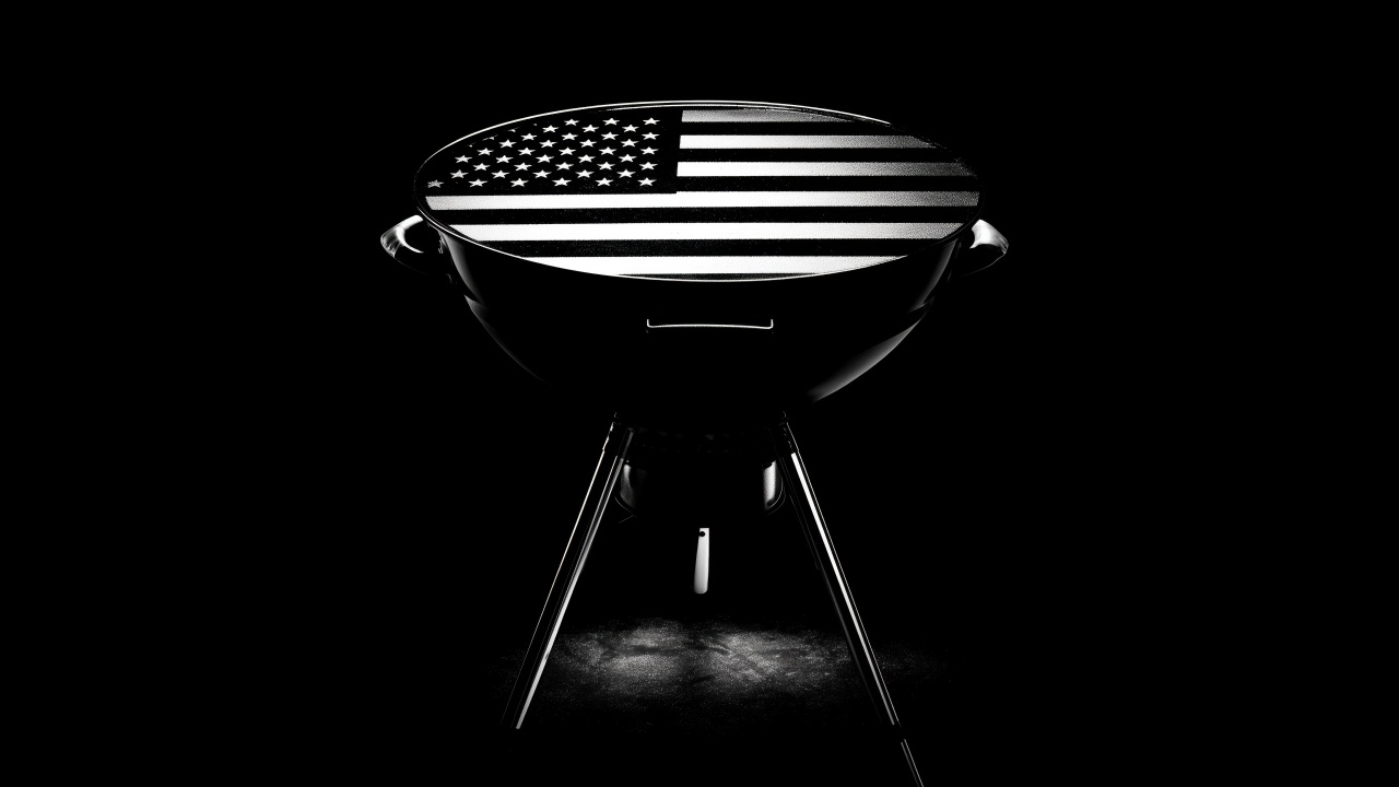 dark wallpaper wallpaper, grilling, grilling accessories, background for desktop wallpaper (horizontal)