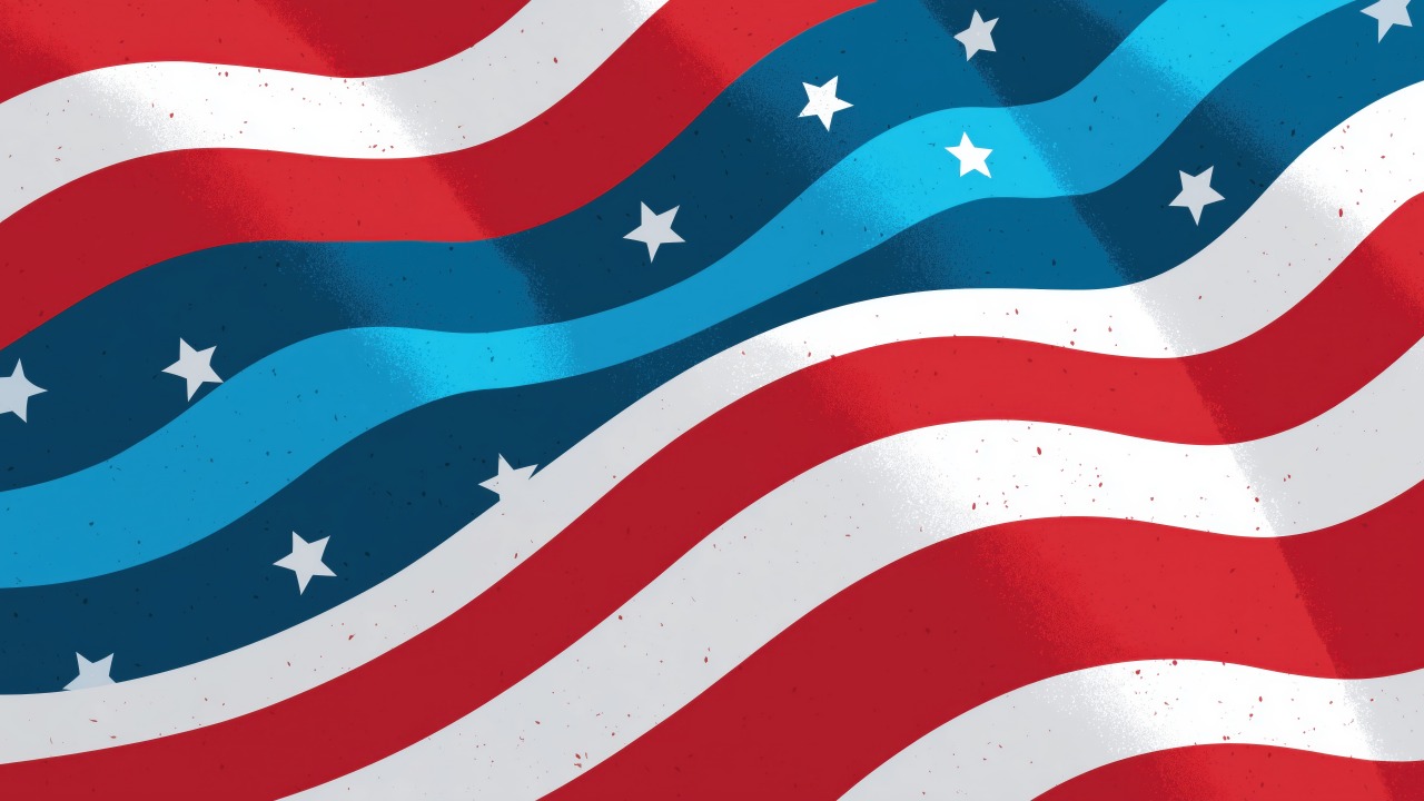 american flag wallpaper, american flag clip art, stars and stripes, background for desktop wallpaper (horizontal)
