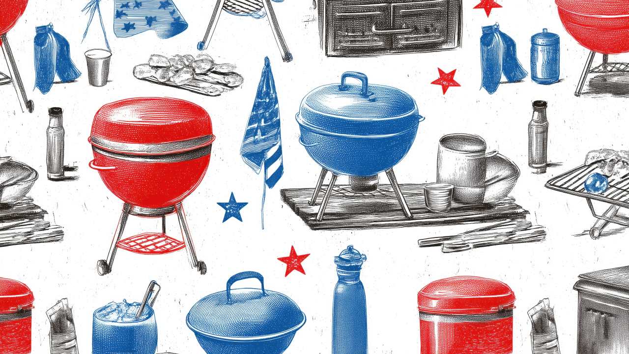 labor day bbq wallpaper, summer cookout, barbecue recipes, background for desktop wallpaper (horizontal)