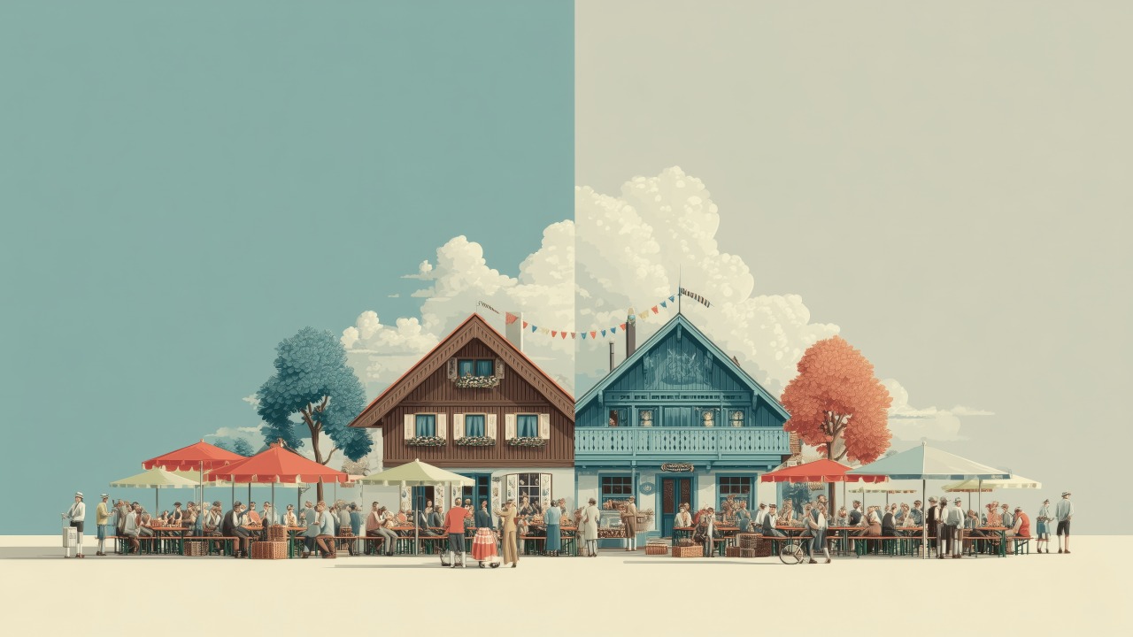 oktoberfest wallpaper, beer festival, german heritage, background for desktop wallpaper (horizontal)