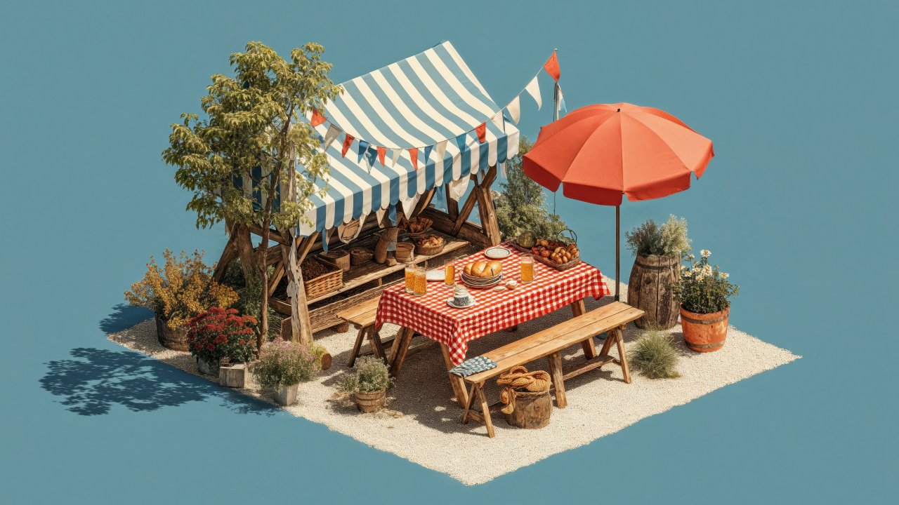 wiesn wallpaper, beer, traditional food, background for desktop wallpaper (horizontal)