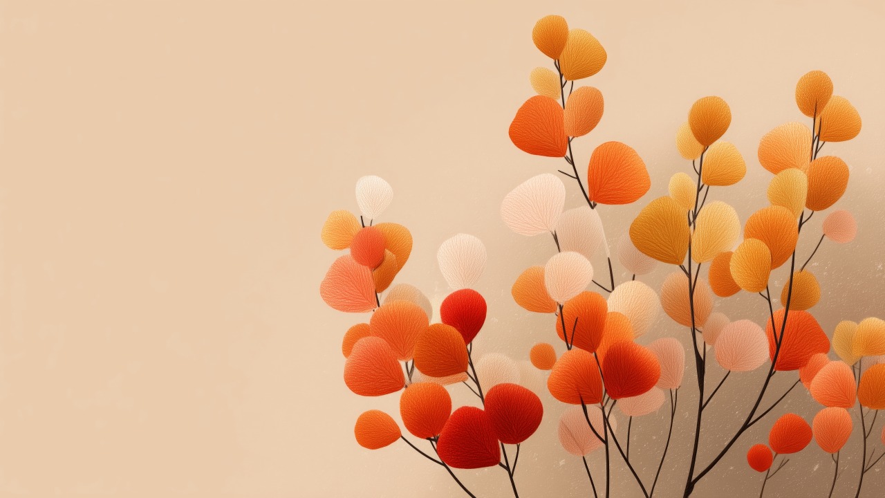 fall colors wallpaper, harvest season, golden hues, background for desktop wallpaper (horizontal)