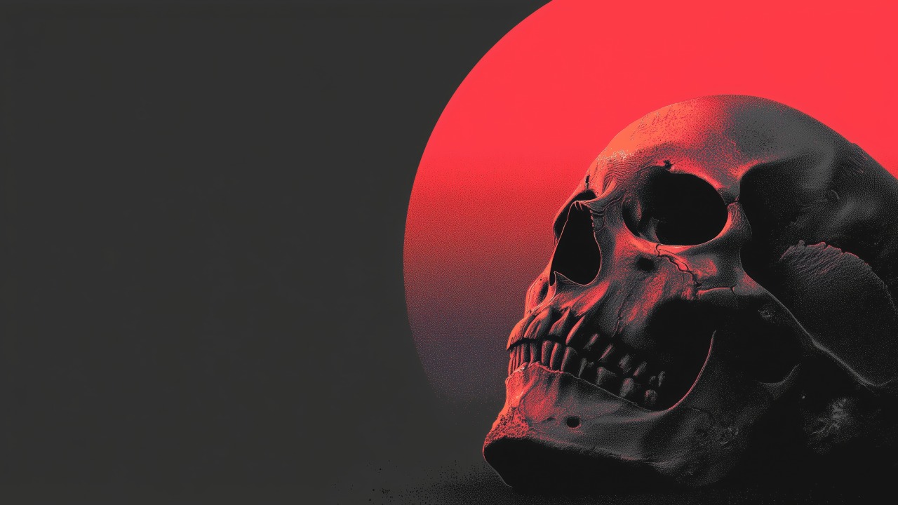 skull images wallpaper, gothic art, skeleton decorations, background for desktop wallpaper (horizontal)