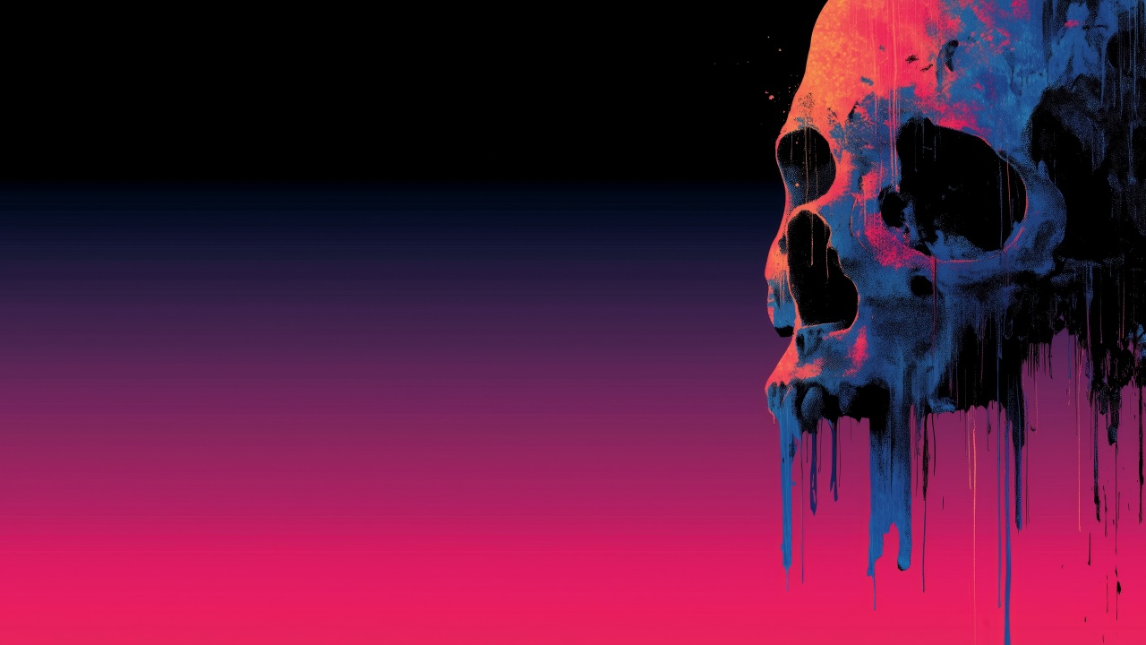 skulls wallpaper, spooky decor, macabre, background for desktop wallpaper (horizontal)