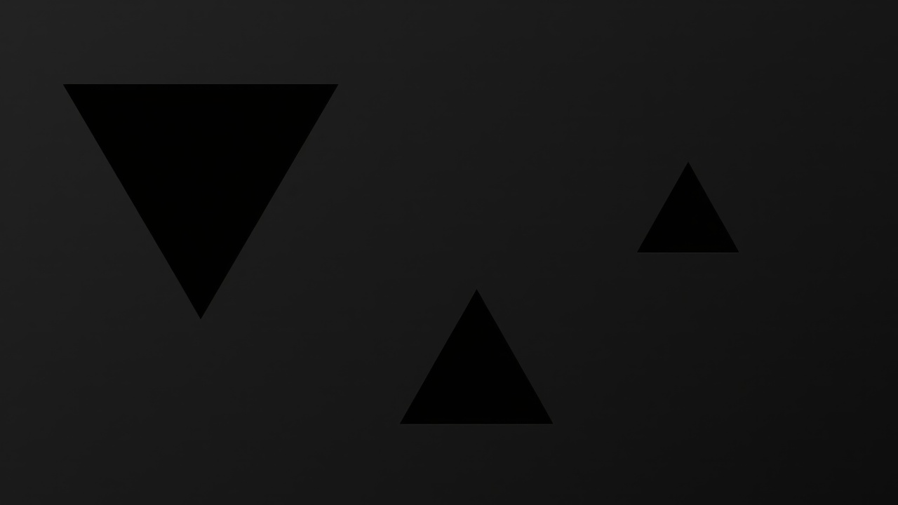 black shapes wallpaper, flat art, abstract forms, background for desktop wallpaper (horizontal)