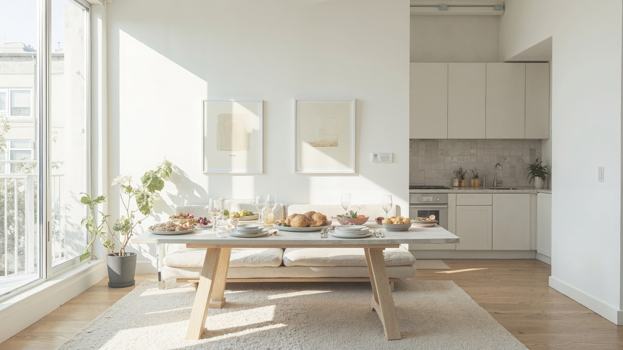 friendsgiving wallpaper, autumn table settings, thanksgiving table settings, background for desktop wallpaper (horizontal)