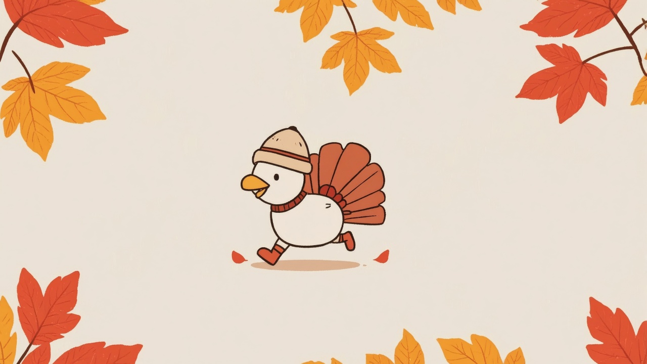 turkey trot wallpaper, turkey race, fitness challenge, background for desktop wallpaper (horizontal)