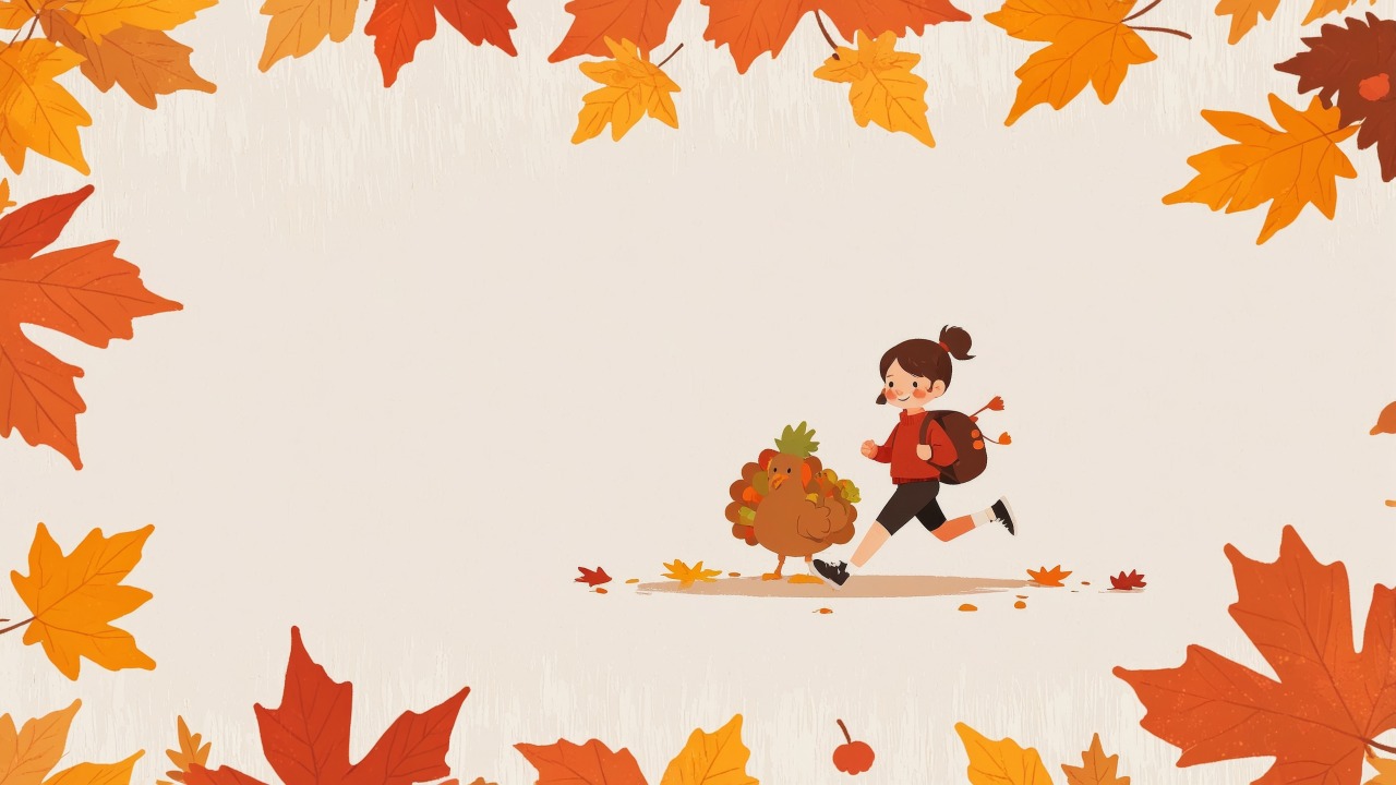 charity run wallpaper, autumn run, community event, background for desktop wallpaper (horizontal)