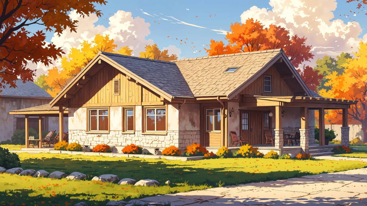 rustic farmhouse wallpaper, porch, country living, background for desktop wallpaper (horizontal)