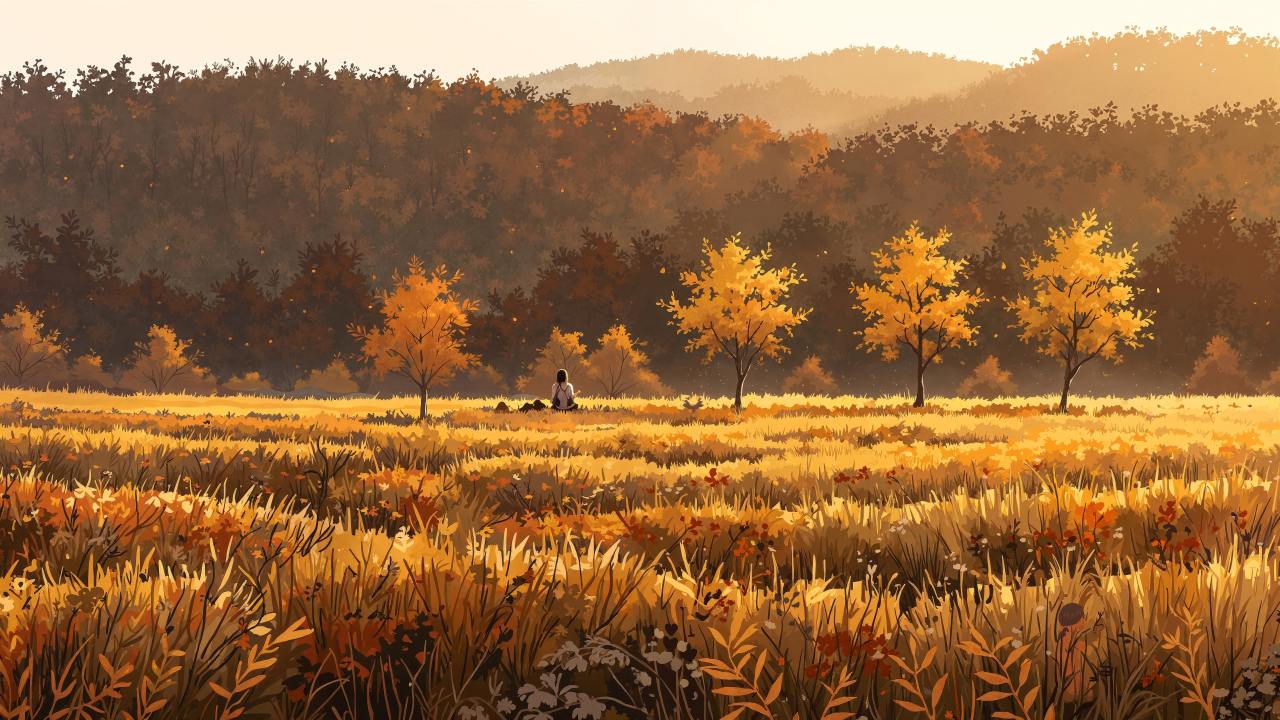 harvest fields wallpaper, seasonal changes, seasonal change, background for desktop wallpaper (horizontal)