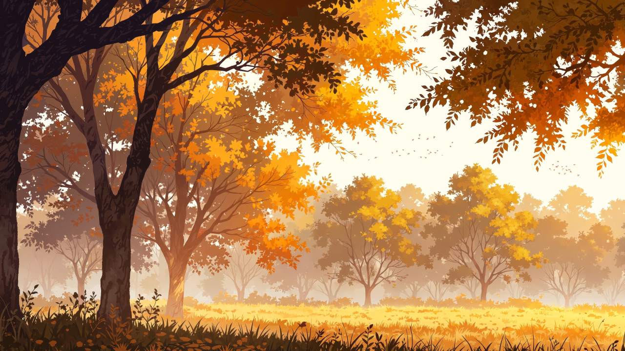 autumn landscapes wallpaper, rural landscapes, picturesque views, background for desktop wallpaper (horizontal)