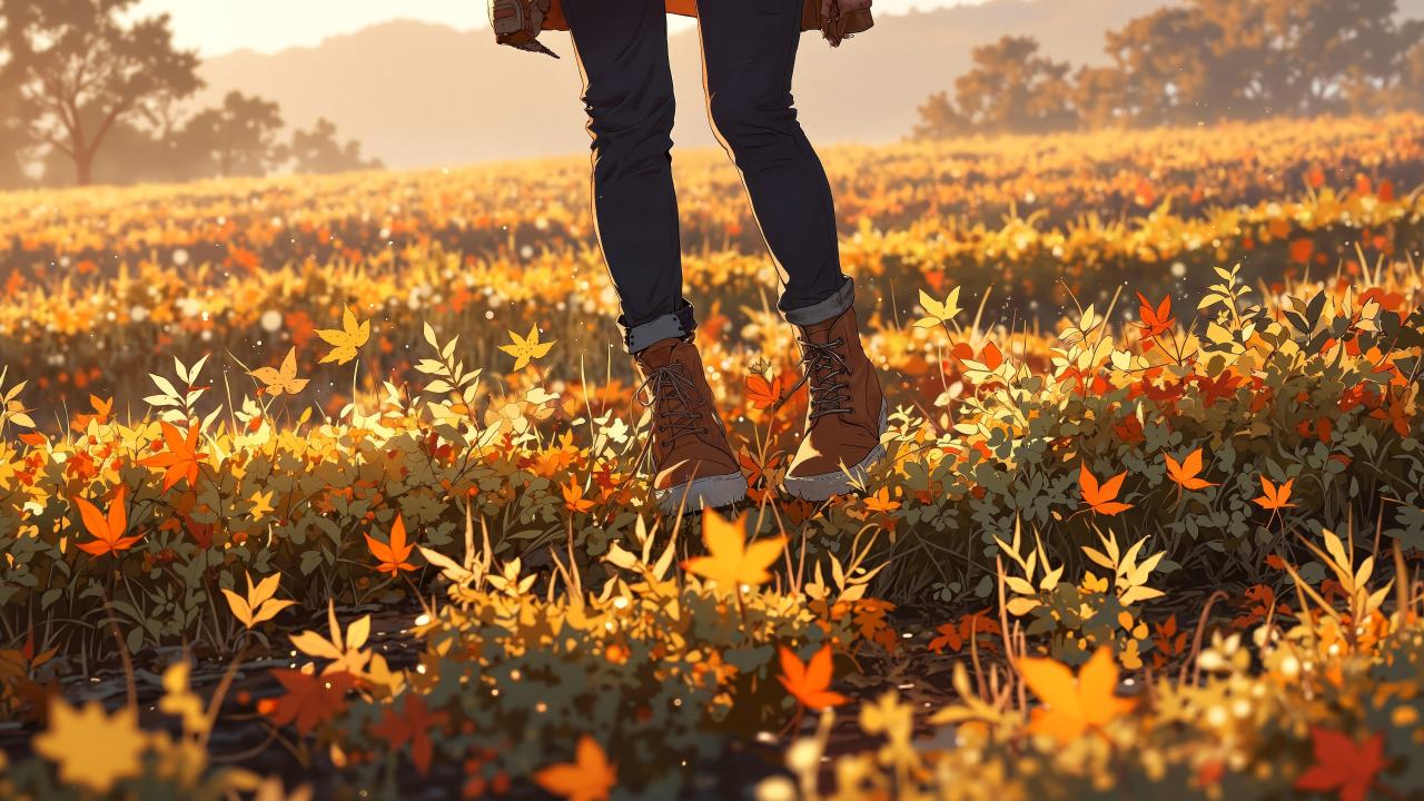 fall outfits wallpaper, autumn fashion, nature walks, background for desktop wallpaper (horizontal)