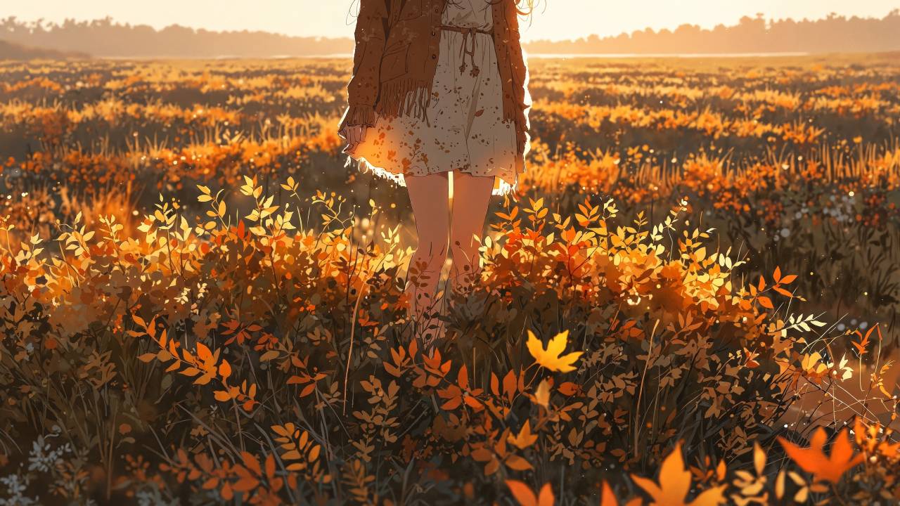 golden meadow wallpaper, peaceful field, nature beauty, background for desktop wallpaper (horizontal)