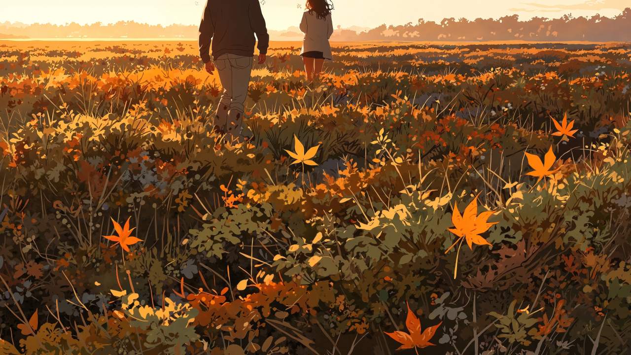 golden field wallpaper, picturesque views, picturesque landscape, background for desktop wallpaper (horizontal)