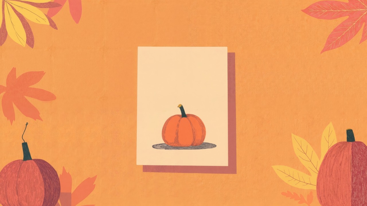 clip art wallpaper, autumn decorations, autumn artwork, background for desktop wallpaper (horizontal)