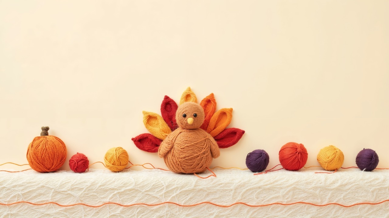 holiday clip art wallpaper, festive images, fall decorations, background for desktop wallpaper (horizontal)